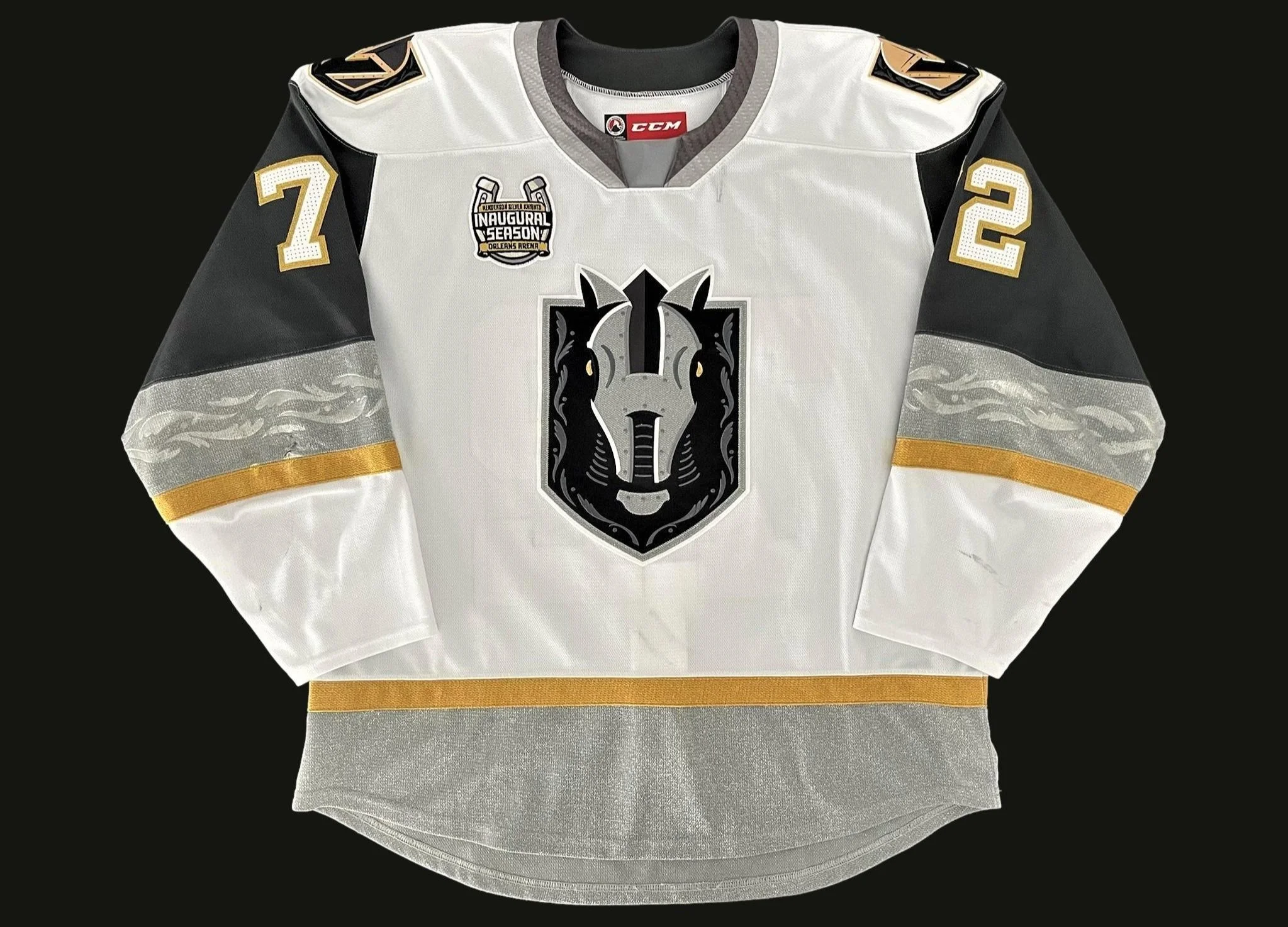 Gage Quinney 2020 2021 Henderson Silver Knights Inaugural White